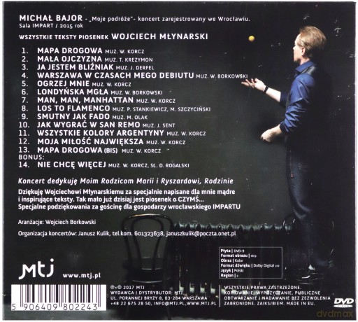 Michał Bajor: Moje podróże [DVD]