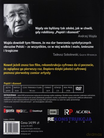 Ziemia obiecana / Wałęsa. Człowiek z nadziei / Popiół i diament (booklet) Pakiet [3DVD]