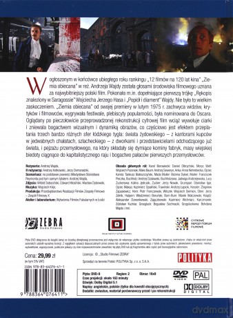 Ziemia obiecana / Wałęsa. Człowiek z nadziei / Popiół i diament (booklet) Pakiet [3DVD]