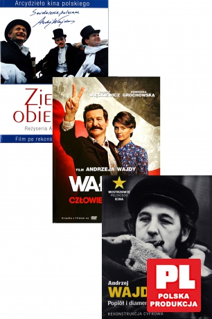 Ziemia obiecana / Wałęsa. Człowiek z nadziei / Popiół i diament (booklet) Pakiet [3DVD]