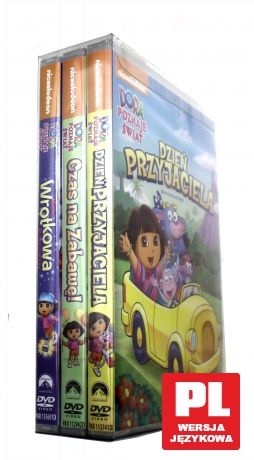 Dora Poznaje Świat: Wielka Wrotkowa Przygoda Dory / Czas na zabawę / Dzień Przyjaciela [BOX] [3DVD]