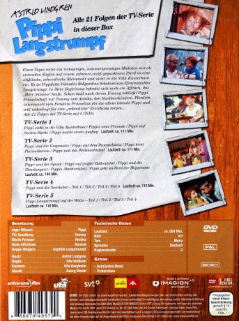 Pippi Langstrumpf Sezon 1-5 [BOX] [5DVD]