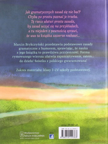 Jak się nie bać gramatyki, gramatycznych zasad kilka. By je poznać starczy chwilka - Marcin Brykczyński [KSIĄŻKA]