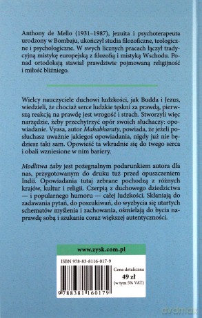 Modlitwa żaby - Anthony De Mello [KSIĄŻKA]