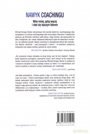 Nawyk coachingu. Mów mniej, pytaj więcej i stań się lepszym liderem - Michael Bungay Stanier [KSIĄŻKA]