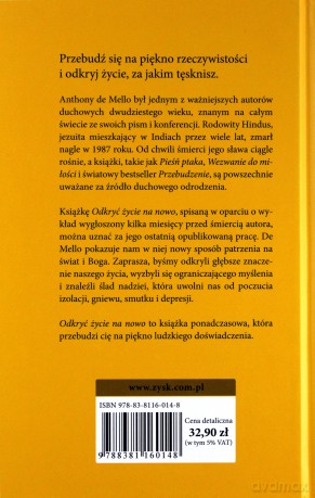 Odkryć życie na nowo. Przebudzenie na rzeczywistość - Anthony De Mello [KSIĄŻKA]