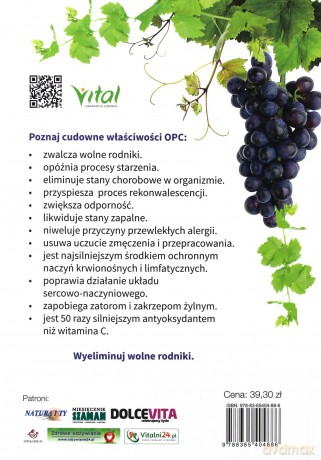 OPC ekstrakt z pestek winogron. Kompletny przewodnik bezpiecznego wykorzystania najsilniejszego przeciwutleniacza - Anne Simons [KSIĄŻKA]