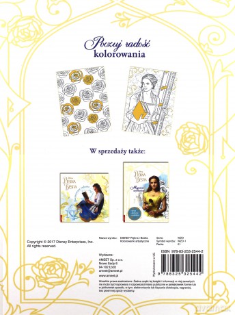 Piękna i bestia. Kolorowanki artystyczne [KSIĄŻKA]