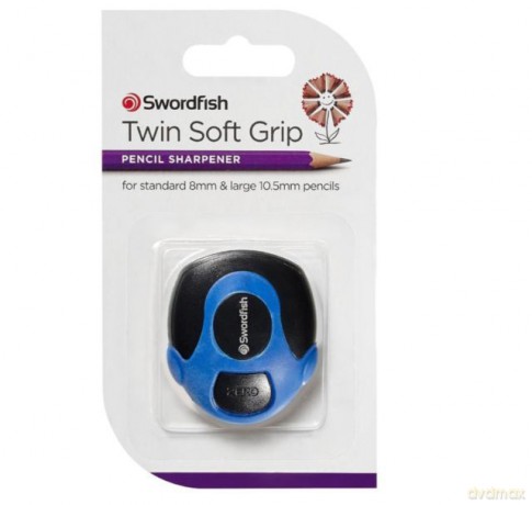 Temperówka soft grip podwójna z gumką
