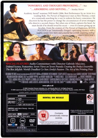 Seven Pounds (Siedem Dusz) [DVD]
