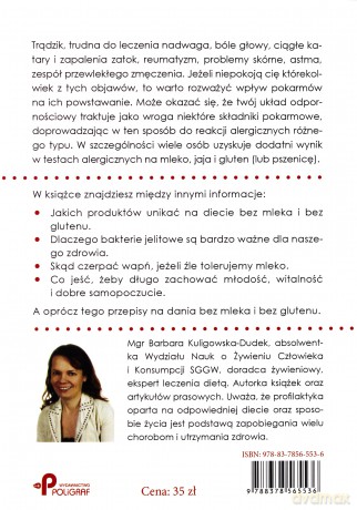Dieta bez mleka i glutenu. Wydanie drugie poprawione - Barbara Kuligowska-Dudek [KSIĄŻKA]