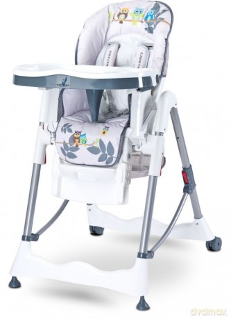 Krzesełko do karmienia Magnus Fun Grey