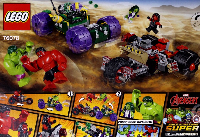 LEGO Super Heroes Hulk kontra Czerwony Hulk (76078) [KLOCKI]