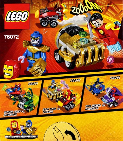 LEGO Super Heroes Iron Man kontra Thanos (76072) [KLOCKI]