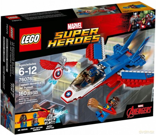 LEGO Super Heroes Odrzutowiec Kapitana Ameryki (76075) [KLOCKI]