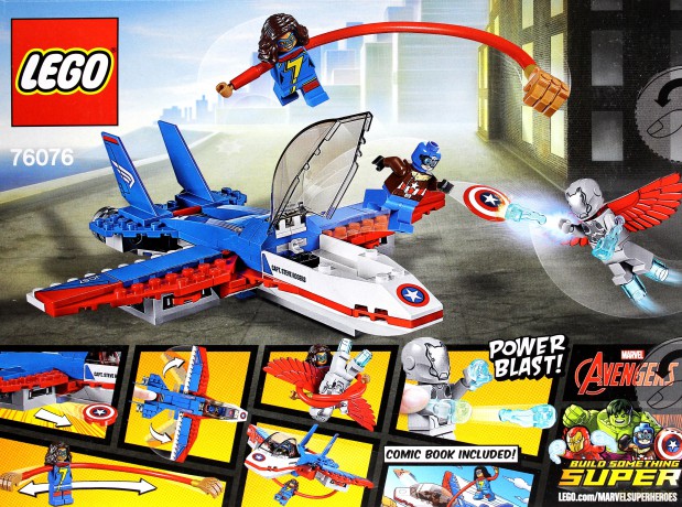 LEGO Super Heroes Odrzutowiec Kapitana Ameryki (76075) [KLOCKI]