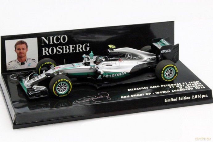 Mercedes AMG Petronas F1 Team F1 W07 Hybrid #6 Nico Rosberg World Champion Abu Dhabi GP 2016