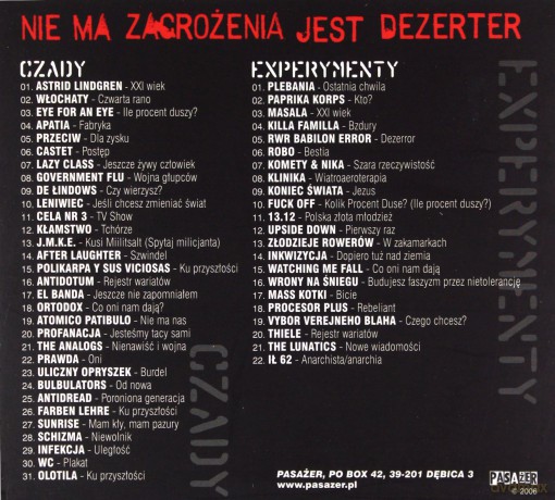 Nie Ma Zagrożenia Jest Dezerter (digipack) [2CD]