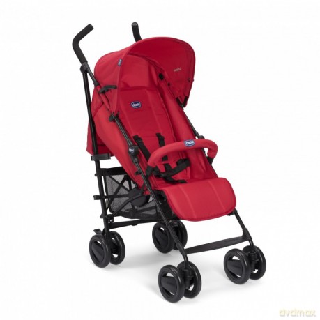 Wózek spacerowy London z pałąkiem Red Passion