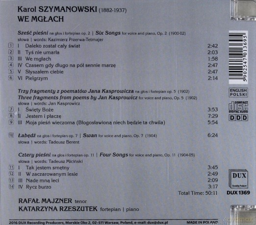 Karol Szymanowski. We Mgłach [CD]