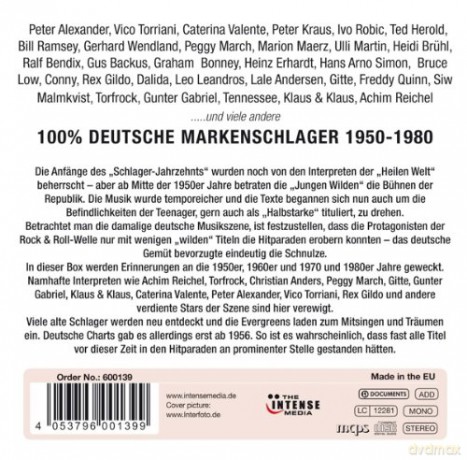 Reichel & Gitte & Alexander: 100% Deutsche Markenschlager [15CD]
