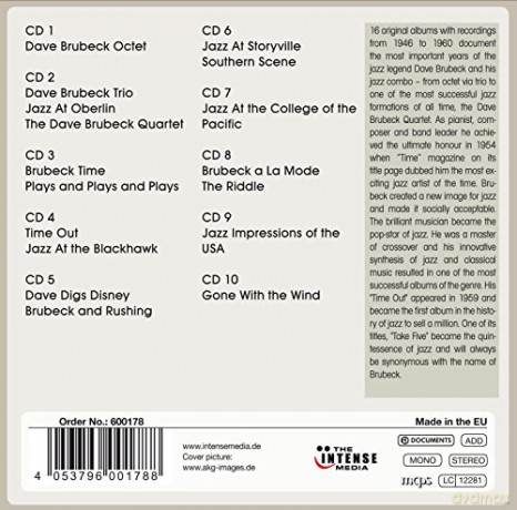 Dave Brubeck: 16 Original Albums [10CD]