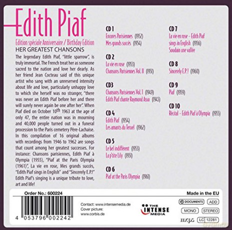 Edith Piaf: 16 Original Albums [10CD]