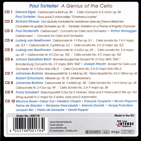 Paul Tortelier: A Genius of The Cello [10CD]