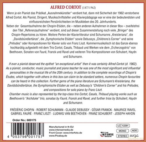 Alfred Cortot: Alfred Cortot -The Piano Works [10CD]