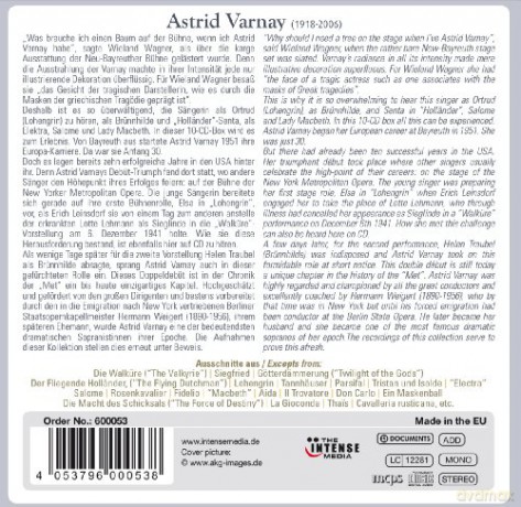 Astrid Varnay: Astrid Varnay - The Bayreuth Heroine [10CD]
