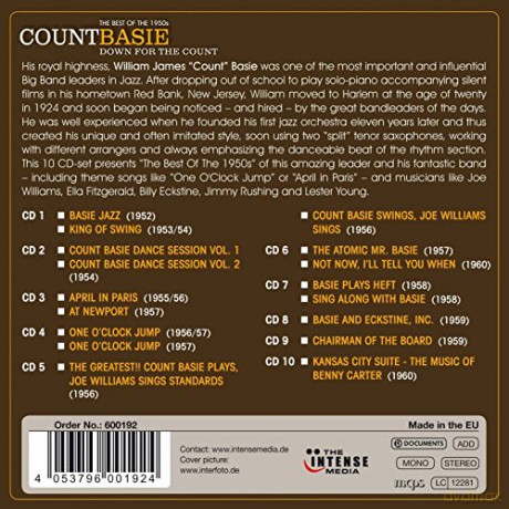 Count Basie: Down For The Count Best Of 50s [10CD]