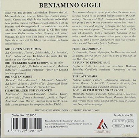 Beniamino Gigli: Beniamino Gigli - Portrait [10CD]
