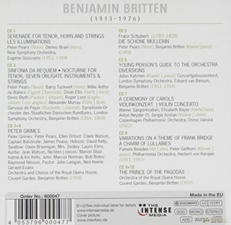 Benjamin Britten: Britten 100 - The Birthday Collection [10CD]