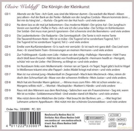 Claire Waldoff: Claire Waldorff - Königin der Kleinkunst [10CD]