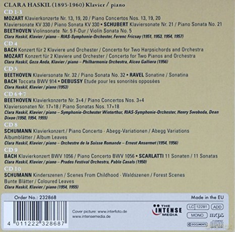 Clara Haskil: Clara Haskil - Portrait [10CD]