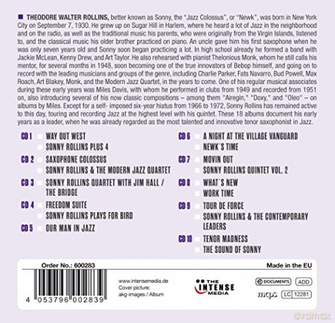 Sonny Rollins: Colossus' Classics - The Best [10CD]