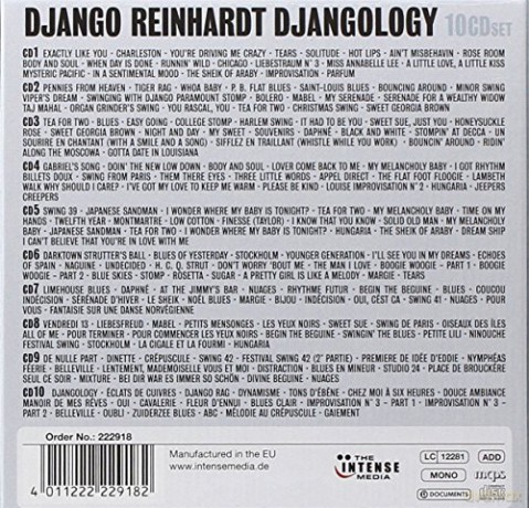 Django Reinhardt: Django Reinhardt - Djangology [10CD]
