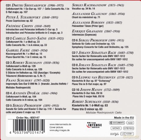 Mstislav Rostropovich: Eine leidenschaftliche Künstlernatur [10CD]