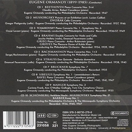Eugene Ormandy: Eugene Ormandy - Maestro [10CD]