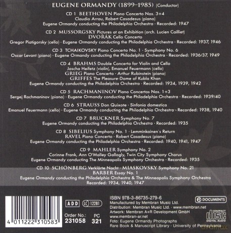 Eugene Ormandy: Eugene Ormandy - Maestro [10CD]
