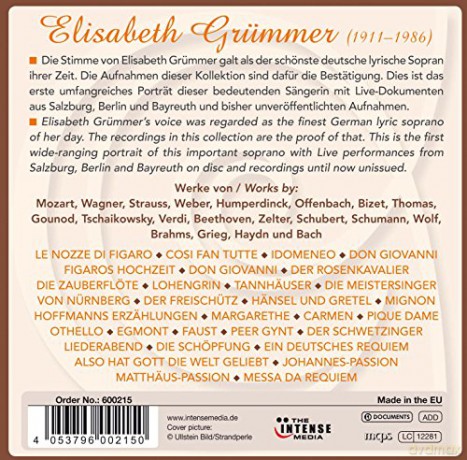 Elisabeth Grümmer: Grümmer - Die schönste Stimme der Romant [10CD]