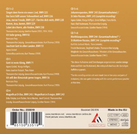 Thomanerchor: Jauchzet, Frohlocket! 800 Jahre Thomaner [8CD]