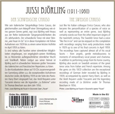 Jussi Björling: Jussi Björling - The Swedish Caruso [10CD]
