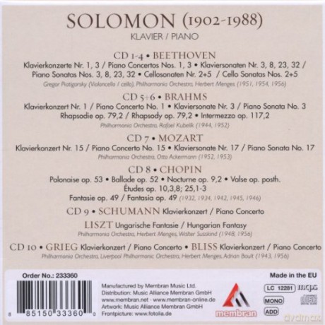 Solomon: Klarheit und Geheimnis [10CD]