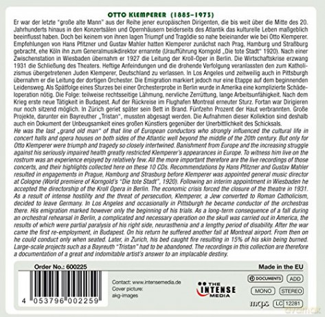 Otto Klemperer: Klemperer - live in Concert [10CD]