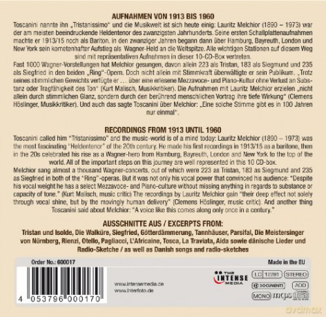 Lauritz Melchior: Lauritz Melchior - The King Size Hero [10CD]