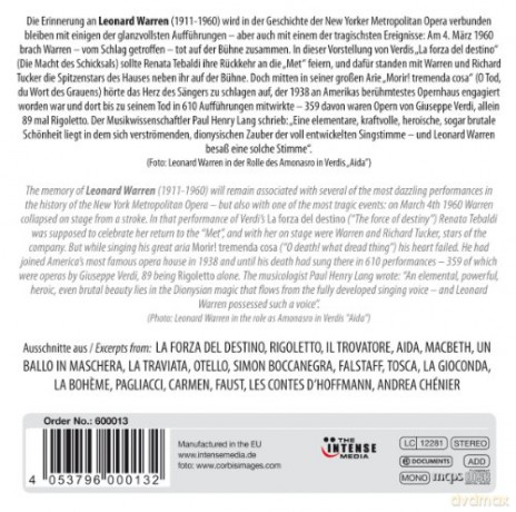 Leonard Warren: Leonard Warren - Triumph und Tod mit Ver [10CD]