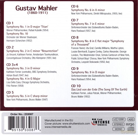 Mahler: The Symphonies [10CD]