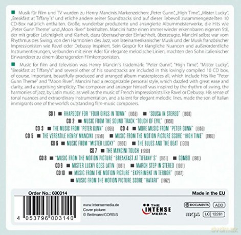 Henry Mancini: Milestones of A Legend [10CD]