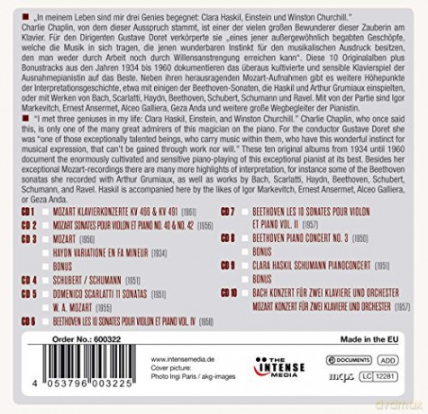 Clara Haskil: Milestones of a Legend - 10 Original Albums [10CD]